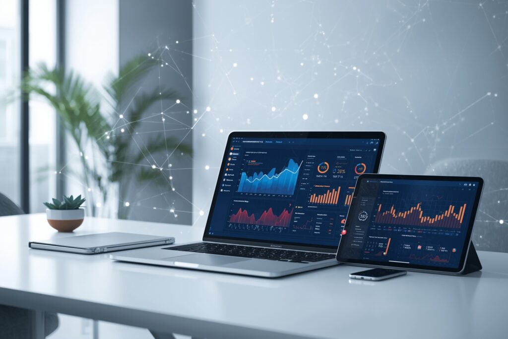 Lucid Origin An Elegant Workspace With A Sleek Laptop A Tablet 3 1024x683